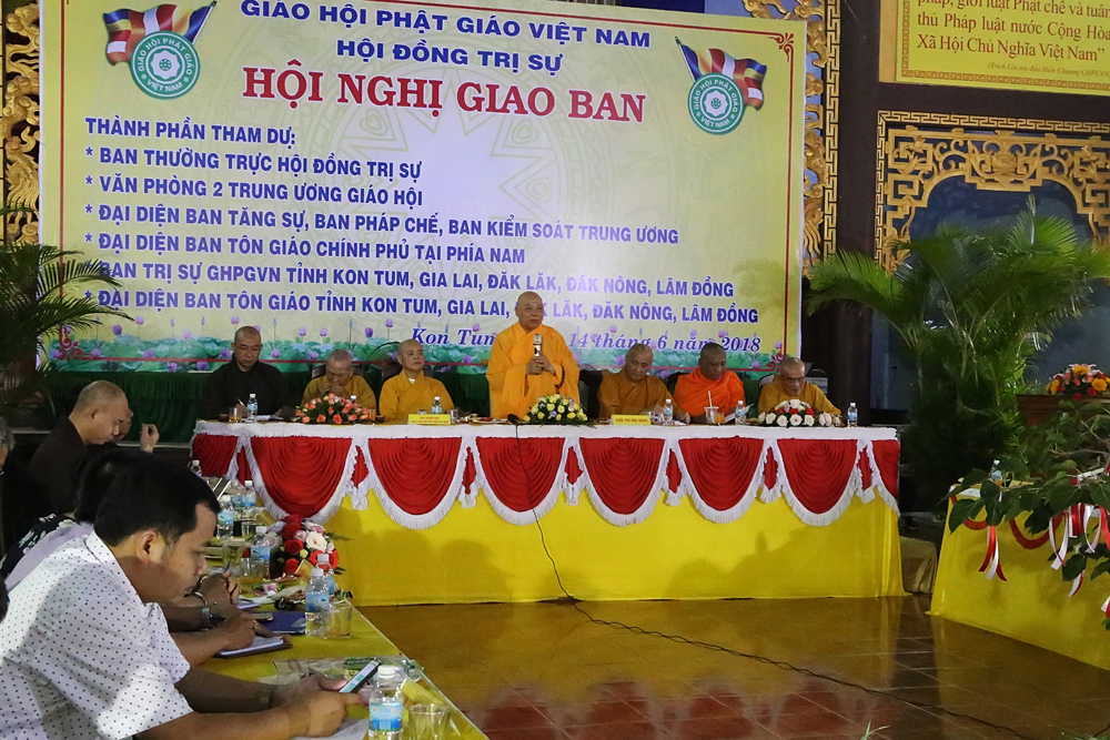 Kon Tum: Hội nghị giao ban Phật giáo 5 tỉnh Tây Nguyên