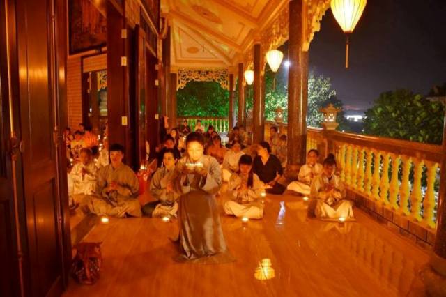 Bình Phước: Tịnh xá Ngọc Chơn tổ chức vía đức Phật A Di Đà