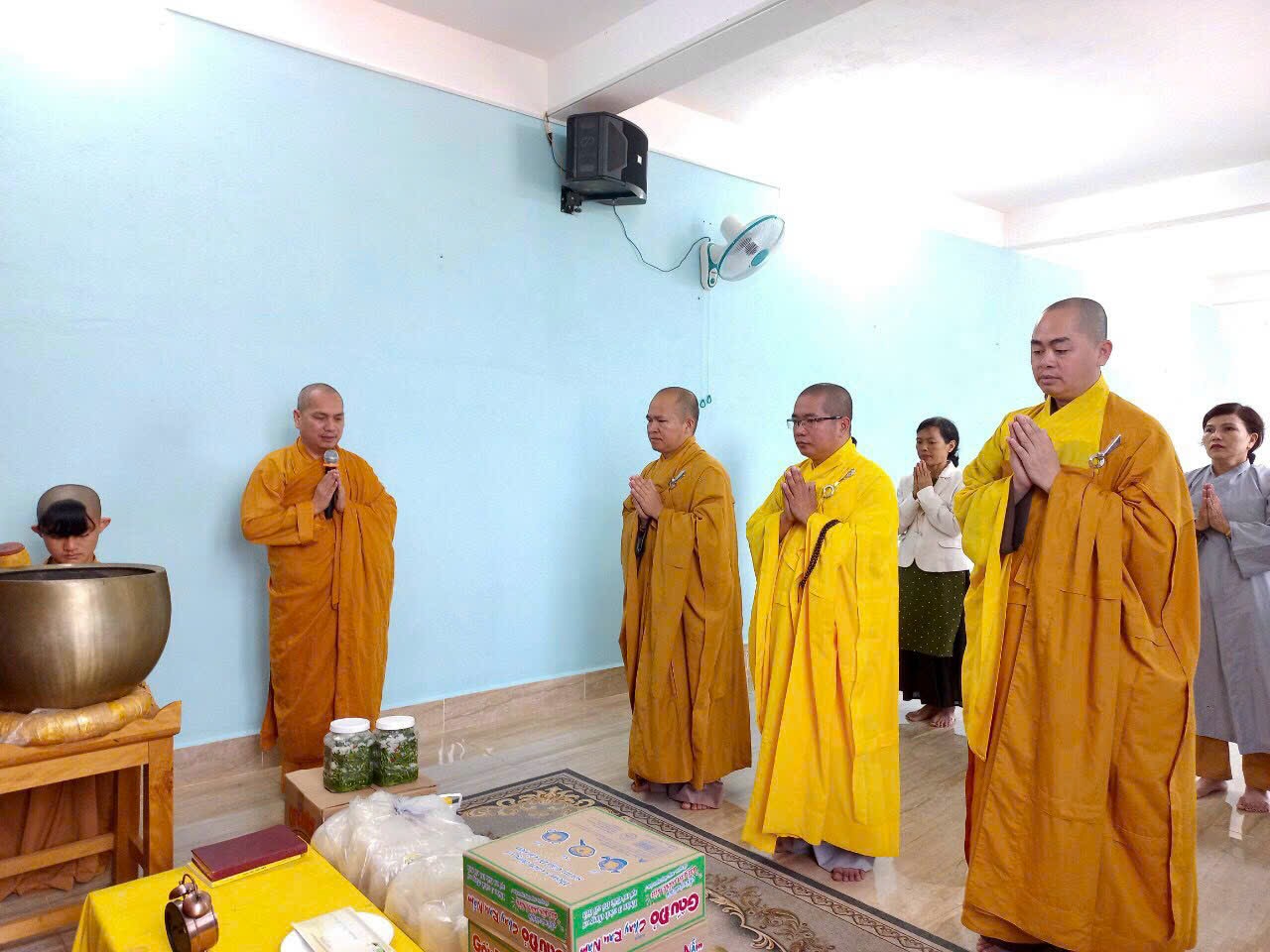 Đắk Nông: Ban Trị sự Phật giáo huyện Đắk R’Lấp thăm và cúng dường trường hạ tịnh xá Ngọc Đạt